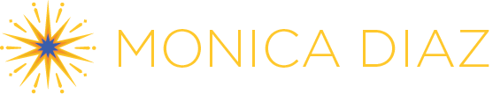 Monica Diaz Logo in Yellow